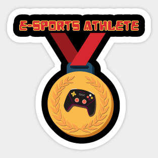 Esports Athlete Gold Medal Sticker